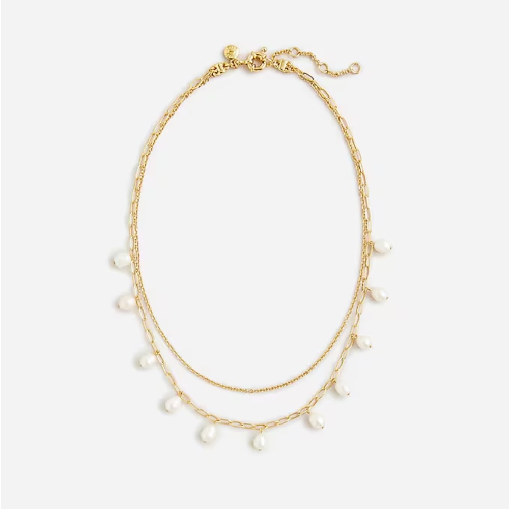 Brand new with tags J crew Layered freshwater pearl necklace